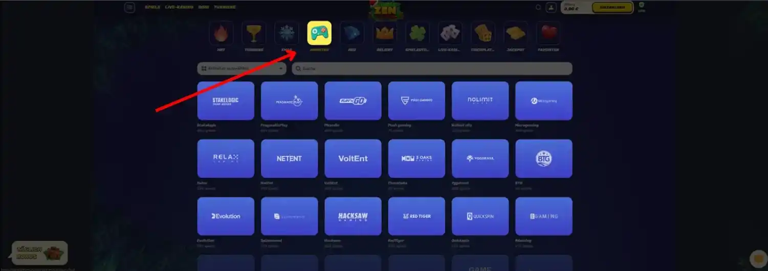 Anbieter von Casinospielen