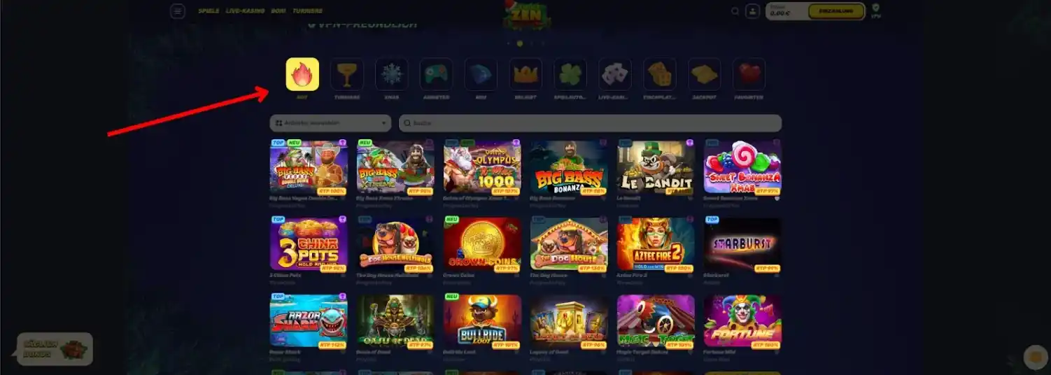 Beliebte Spielautomaten